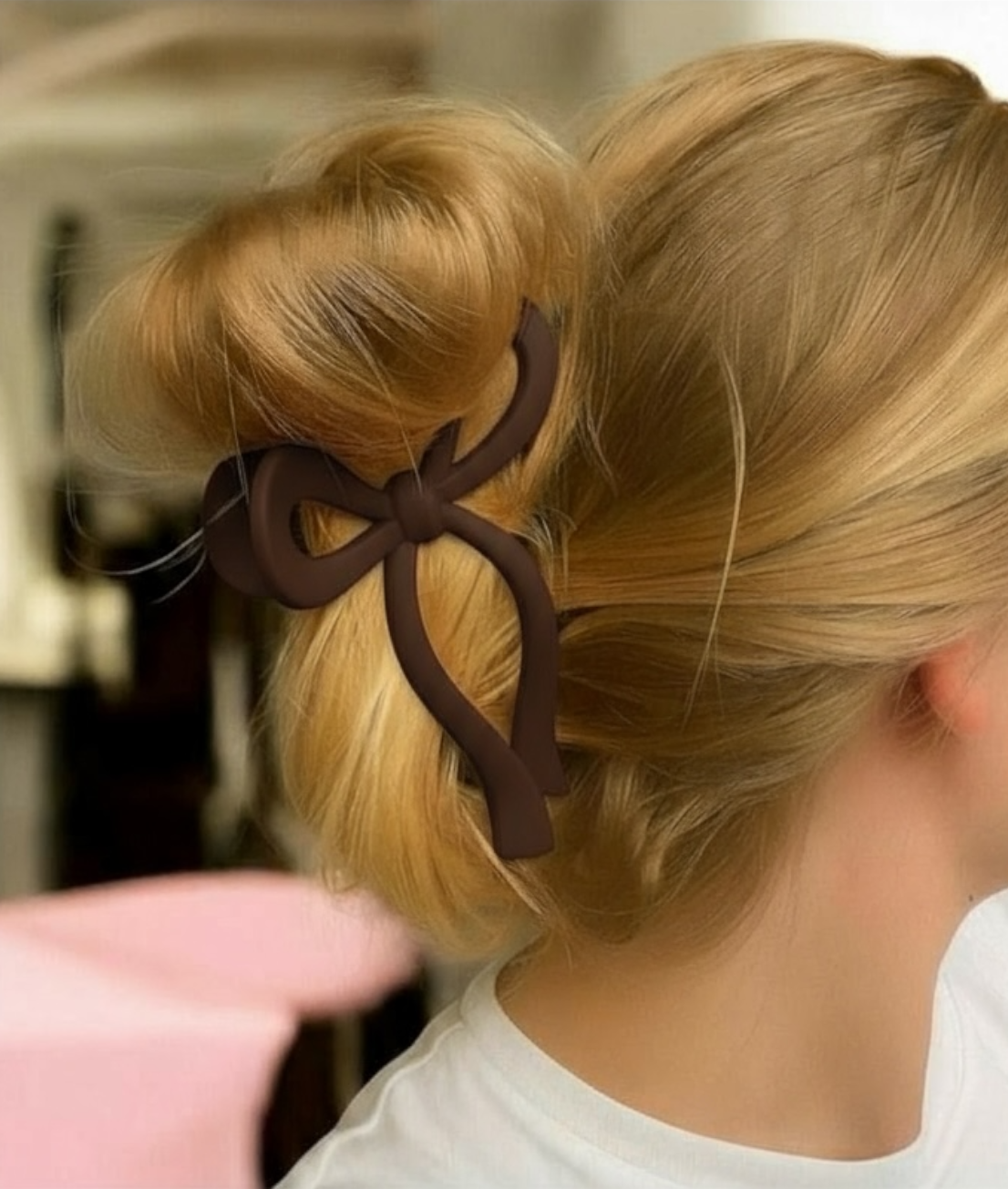 "Winter Bow" Hårklemme (Brun)